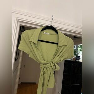 Reformation wrap top